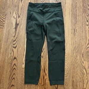 Lululemon Athletica Camo Green Fast & Free High Rise 23” Leggings